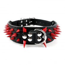 Spiked Leather Dog Collar