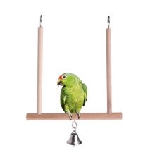 Natural Wooden Swing for Parrots