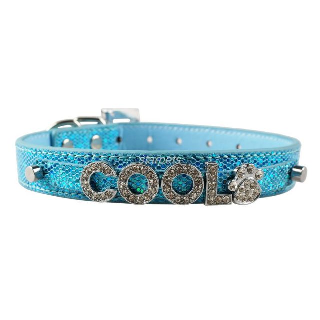 Dog's Personalized Rhinestone Collars