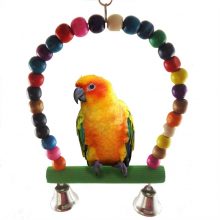 Bird’s Rainbow Wooden Swing