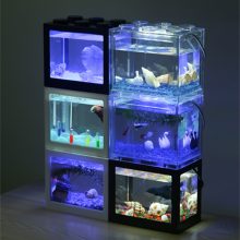 Block Shaped Mini Plastic Aquariums