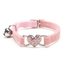 Cats Collar with Bell and Heart-Shaped Decoration