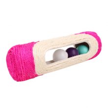 Durable Sisal Cat Scratching Post with Rolling Tunnel